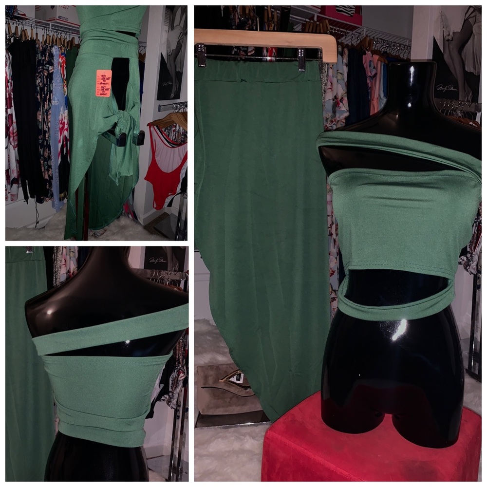 Asymmetrical Skirt Set